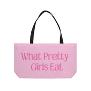 Grocery Tote Bag - "What Pretty Girls Eat"