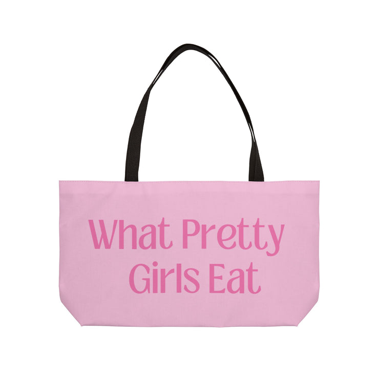 Grocery Tote Bag - "What Pretty Girls Eat"