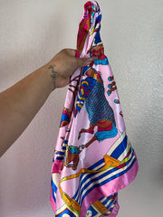 Pink horse scarf