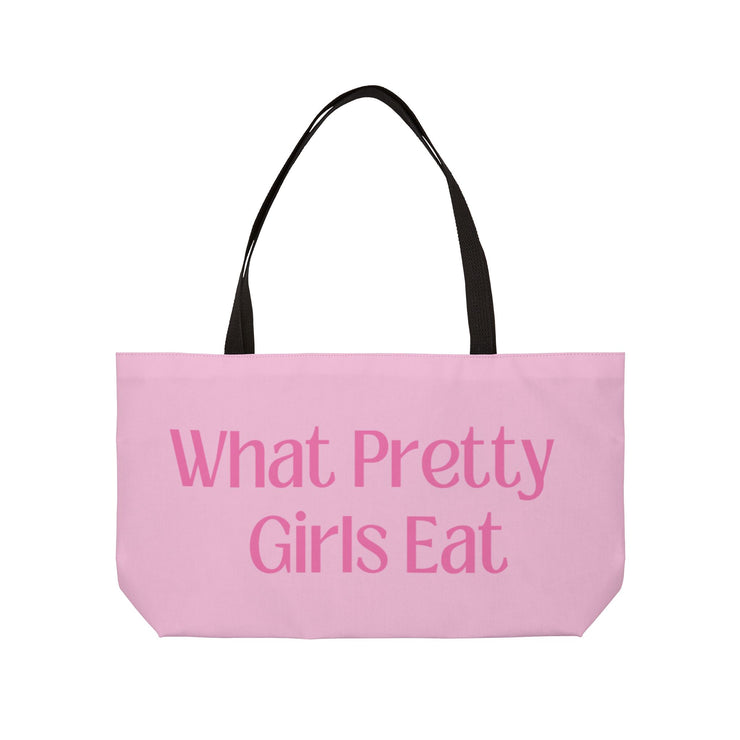 Grocery Tote Bag - "What Pretty Girls Eat"