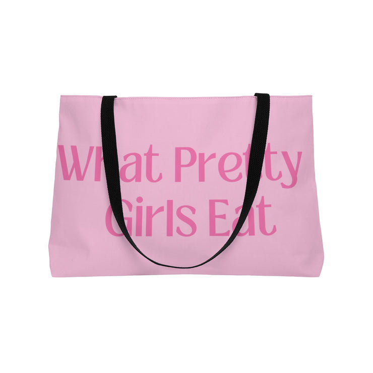 Grocery Tote Bag - "What Pretty Girls Eat"