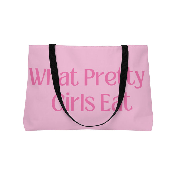 Grocery Tote Bag - "What Pretty Girls Eat"