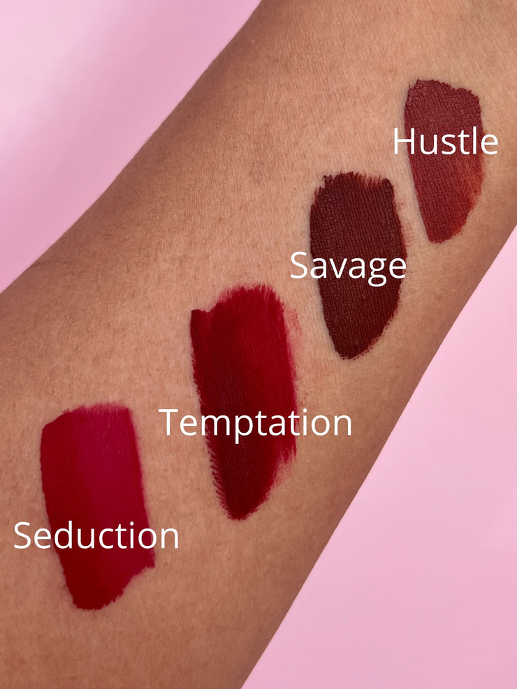 Red to Burgundy Liquid Matte Lipstick