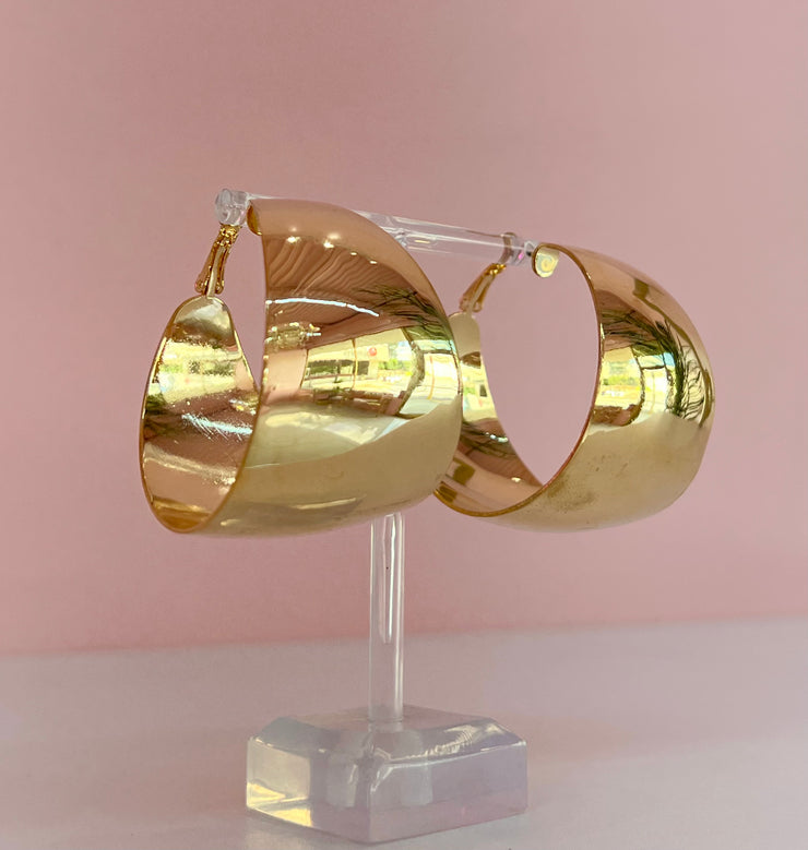 Chunky Gold Hoops