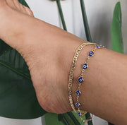 Gold chain anklet