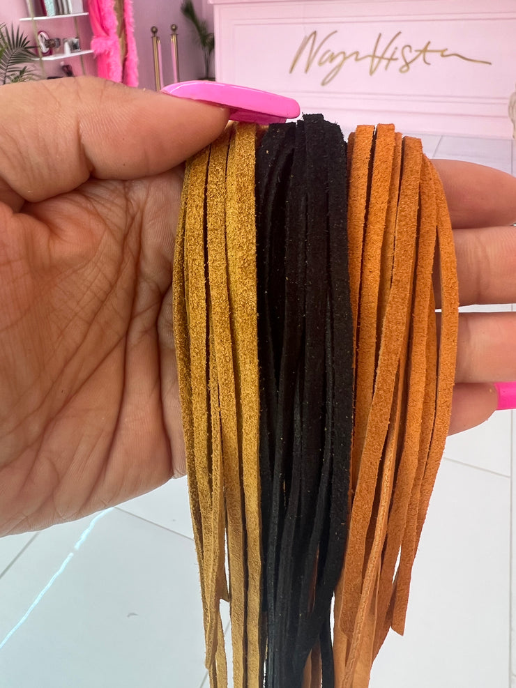 Suede earrings