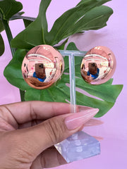 Gold circle Earrings